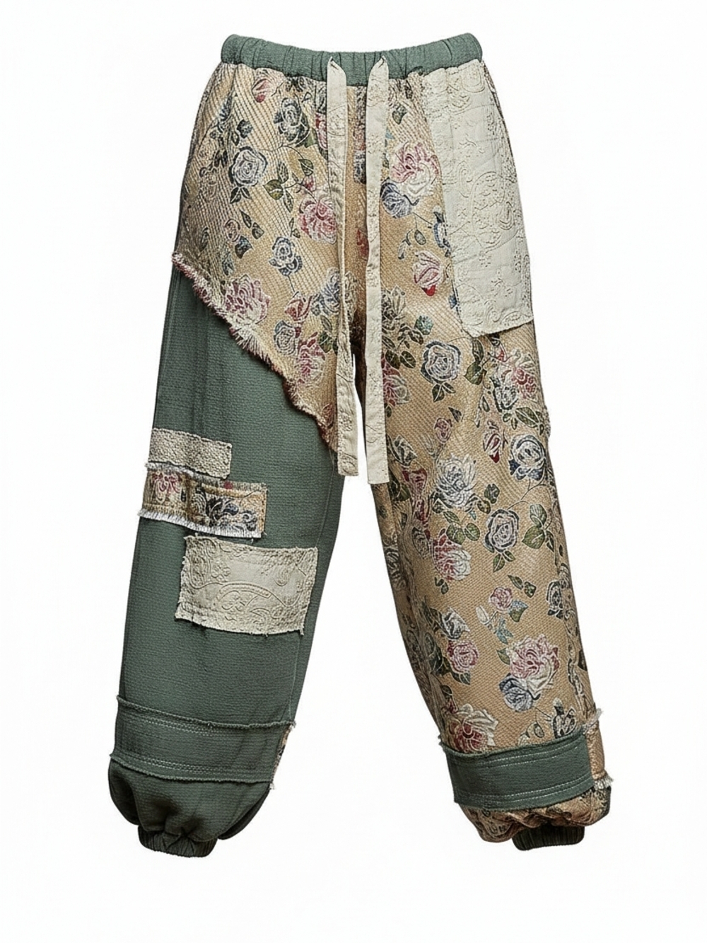 POL "Art You Can Wear" Patchwork Joggers – Medium - Picture 3 of 9